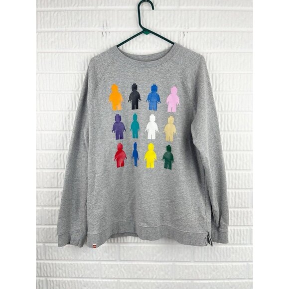 Lego Other - Lego Sweatshirt Mens Size Large Gray Minifigure Design